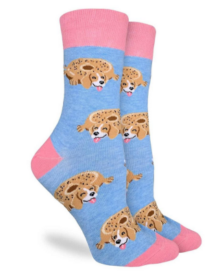 Sock Womens Beagle Bagels