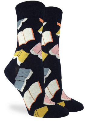 Sock Womens Flying Books