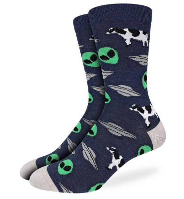 Sock Mens Aliens & Cows